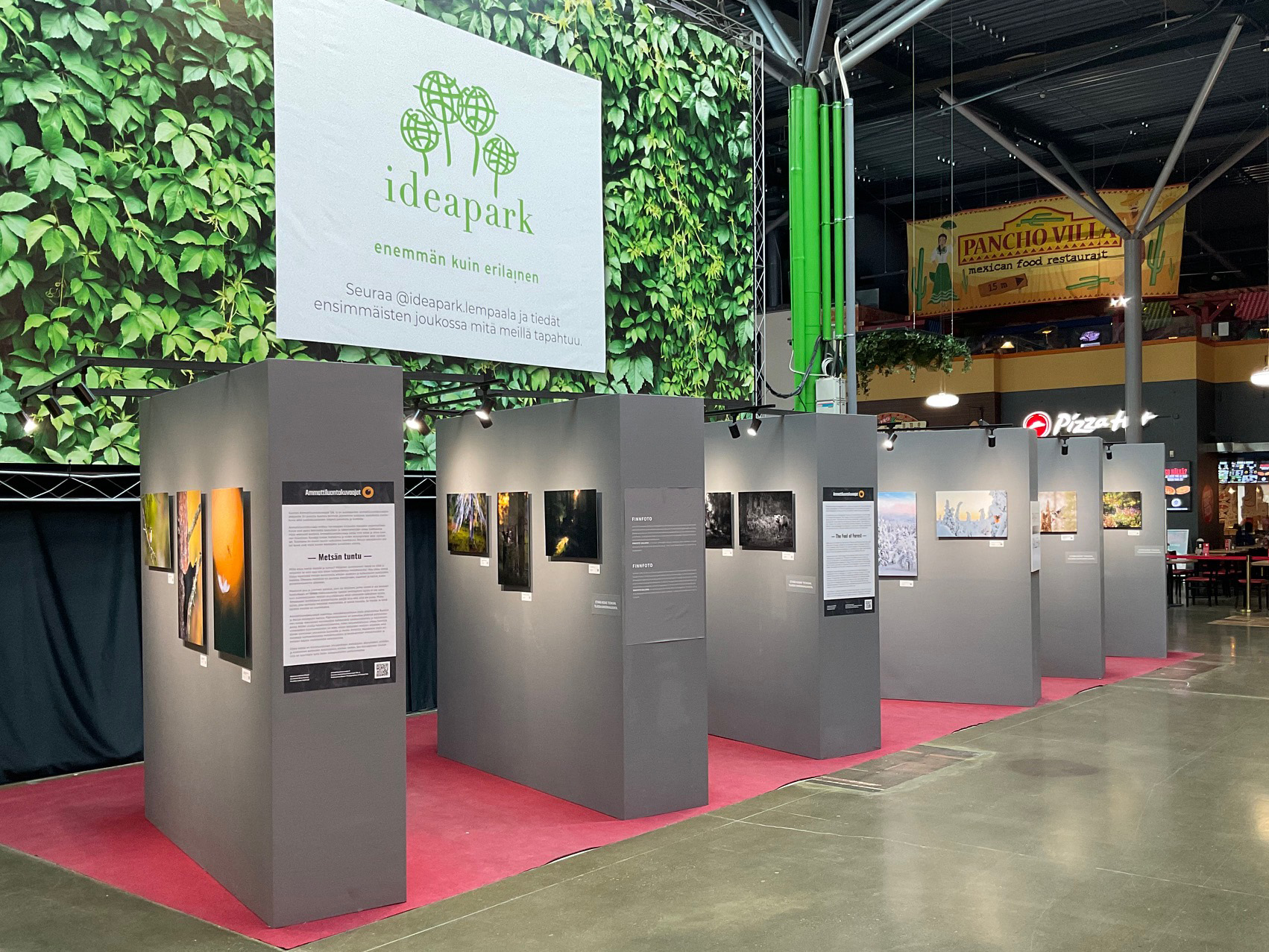 Metsän tuntu -valokuvanäyttely Ideaparkin Finnfoto-Galleriasssa